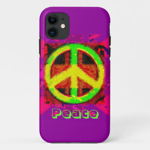 SYMBOLE DE LA PAIX 60's coque iphone d'art rétro