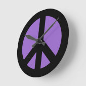 SYMBOLE DE LA PAIX Améthyste Horloge murale (Angle)