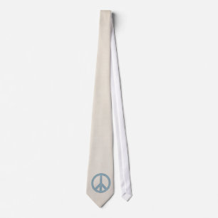 Symbole de la Paix Bleu 1 Cravate masculin