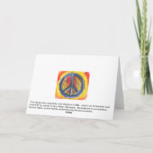 Symbole de la paix cartes pour notes (Dos)