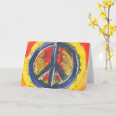 Symbole de la paix cartes pour notes (Fleur jaune)