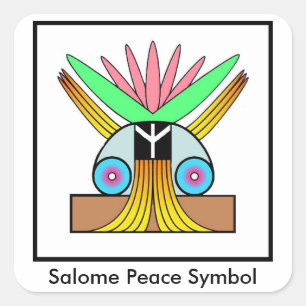 Symbole de la Paix de Salome petit autocollants
