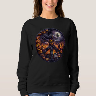 SYMBOLE DE LA PAIX Halloween Sweatshirt Éffrayant
