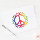 Symbole de la paix hippie Soixante Stickers (Enveloppe)