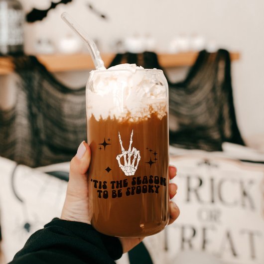 SYMBOLE DE LA PAIX REtro Skeleton Halloween Sipper