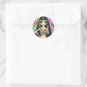 SYMBOLE DE LA PAIX Sticker FILLE Hippie (Sac)