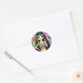 SYMBOLE DE LA PAIX Sticker FILLE Hippie (Enveloppe)
