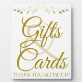 Symbole de la plaque de mariage Gold Elegant Cadea (Devant)