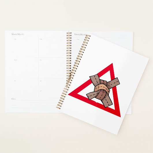 Symbole de la route d'avertissement de noeud de tr