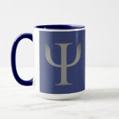 Symbole de la science psychologie Marine Bleu Mug (Gauche)
