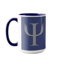 Symbole de la science psychologie Marine Bleu Mug