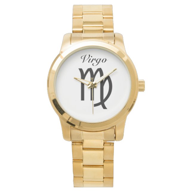 Symbole de la Vierge du Zodiaque. Montres Hommes. (devant)