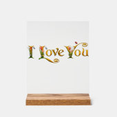 Symbole de l'amour_Enseignes personnalisées en acr (Recto)