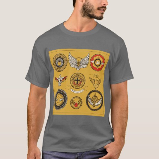 Symbole de l'ange ailé : T-shirt du logo Saint-Esp (Devant)
