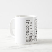 SYMBOLE DE Lavage Café Mug (Devant gauche)