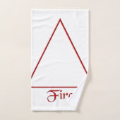 Symbole de l'élément de feu de Pagan tombé (Serviette à main)