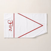 Symbole de l'élément de feu de Pagan tombé (Serviette à main)