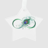 Symbole de l'infini avec plume de paon (dos)
