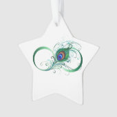 Symbole de l'infini avec plume de paon (devant)