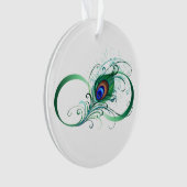 Symbole de l'infini avec plume de paon (devant)