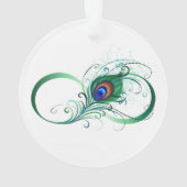 Symbole de l'infini avec plume de paon (dos)