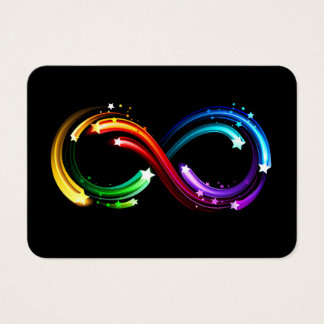 Symbole de l'infini des comètes arc-en-ciel