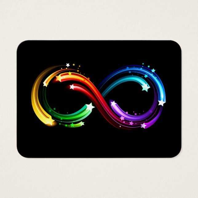 Symbole de l'infini des comètes arc-en-ciel (Devant)