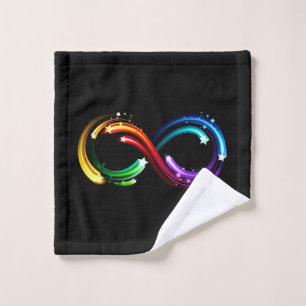 Symbole de l'infini des comètes arc-en-ciel