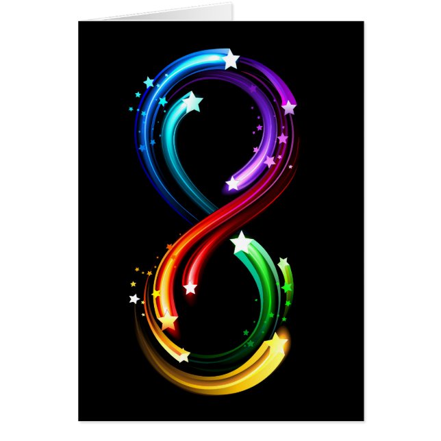 Symbole de l'infini des comètes arc-en-ciel (Devant)