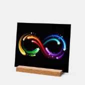 Symbole de l'infini des comètes arc-en-ciel (Angle)