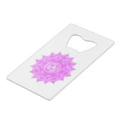 Symbole de l'Om de Lotus en verre rose Dessin (Dos Angle)