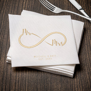 Symbole de mariage de M. et Mme Infini en or