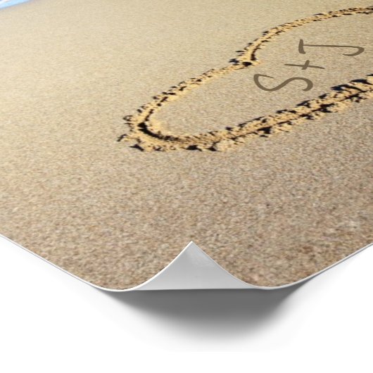 Symbole de mariage de plage Livre d'or Initiales a (Coin)