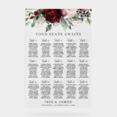 Symbole de mariage floral Burgundy Blush (Recto)
