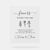 Symbole de mariage floral, Faveurs de fête (Recto)