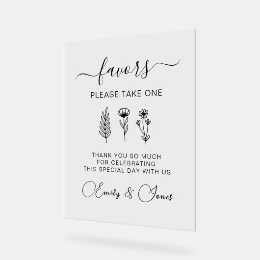 Symbole de mariage floral, Faveurs de fête (Angle)
