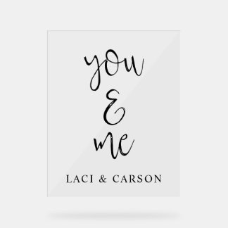 Symbole de mariage personnalisé - Elégant accueil 