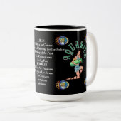 Symbole de naissance d'Aquarius Zodiac Mug (Devant droit)