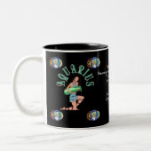 Symbole de naissance d'Aquarius Zodiac Mug (Gauche)