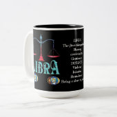 Symbole de naissance de Libra Mug Zodiac (Devant gauche)