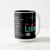 Symbole de naissance de Libra Mug Zodiac (Devant droit)