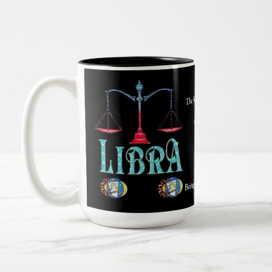 Symbole de naissance de Libra Mug Zodiac (Gauche)