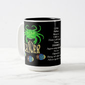 Symbole de naissance du cancer Zodiac Mug (Devant gauche)