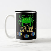 Symbole de naissance du cancer Zodiac Mug (Gauche)