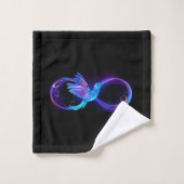 Symbole de Neon Infinity par Glowing Hummingbird (Gant de toilette)