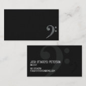 Symbole de nettoyage de basse. Carte de visite de  (Devant / Derrière)