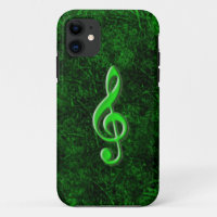 Symbole de note musique verte iPhone 5 Coque