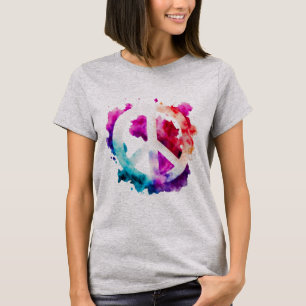 Symbole de paix aquarelle T-shirt