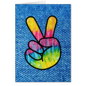 Symbole de paix Cravate-Dye vertical (Devant)