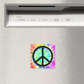 Symbole de paix Tie Dye Magnet de conception (In Situ (Lave-vaisselle))